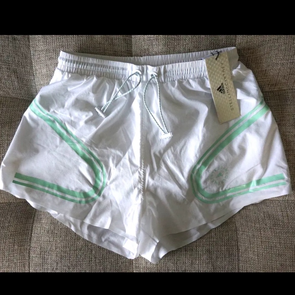Adidas Stella McCartney Revolve  TPA asmc  Running Shorts White XS NWT - Picture 2 of 10